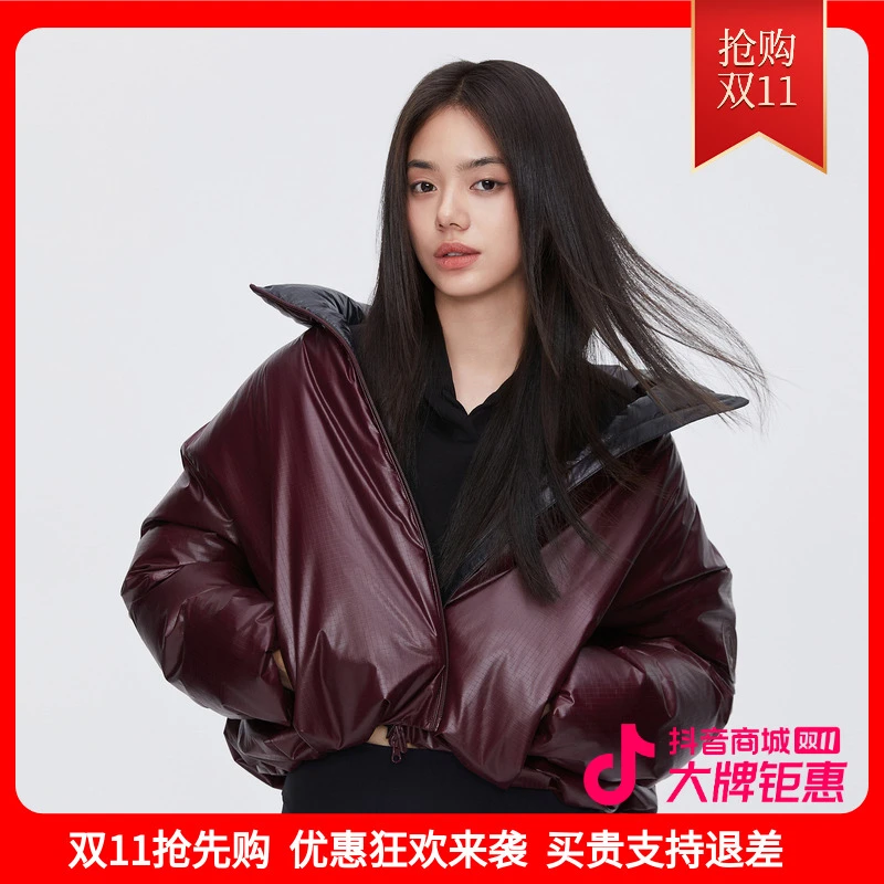 波司登泡芙联名丨冬季新款女短款小众设计师高端羽绒服保暖外套