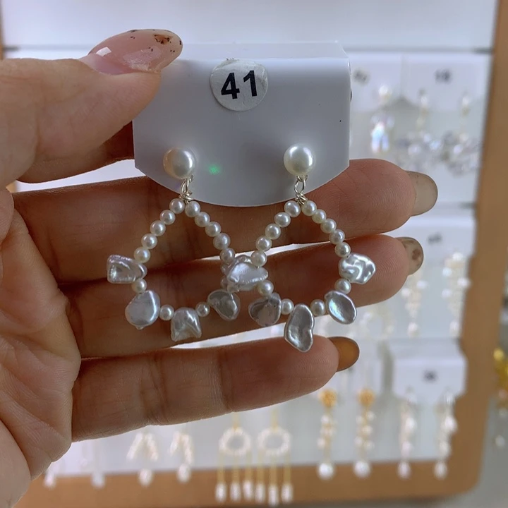 未镶嵌耳饰淡水珍珠