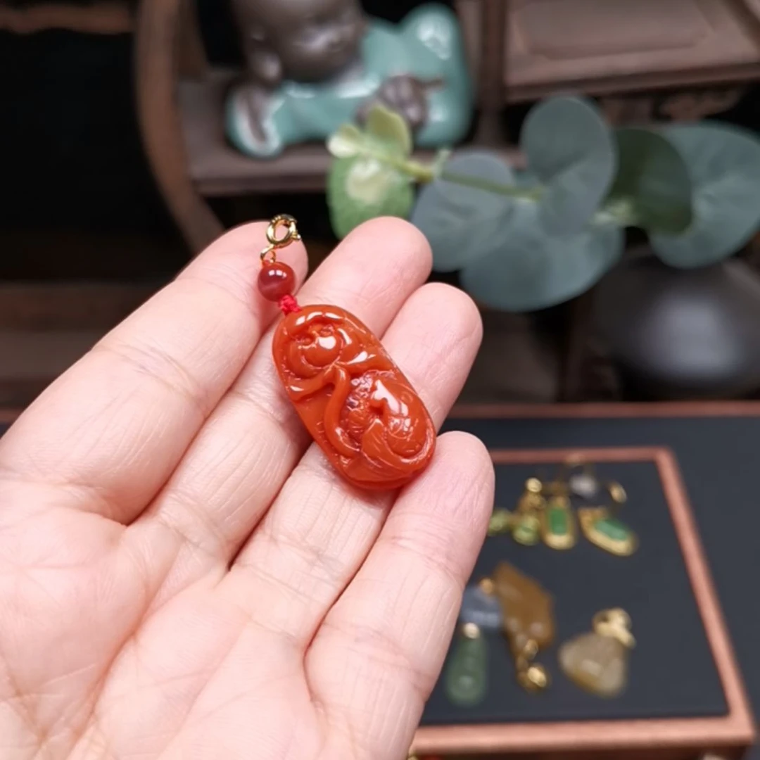 南红玛瑙颈饰未镶嵌东**店