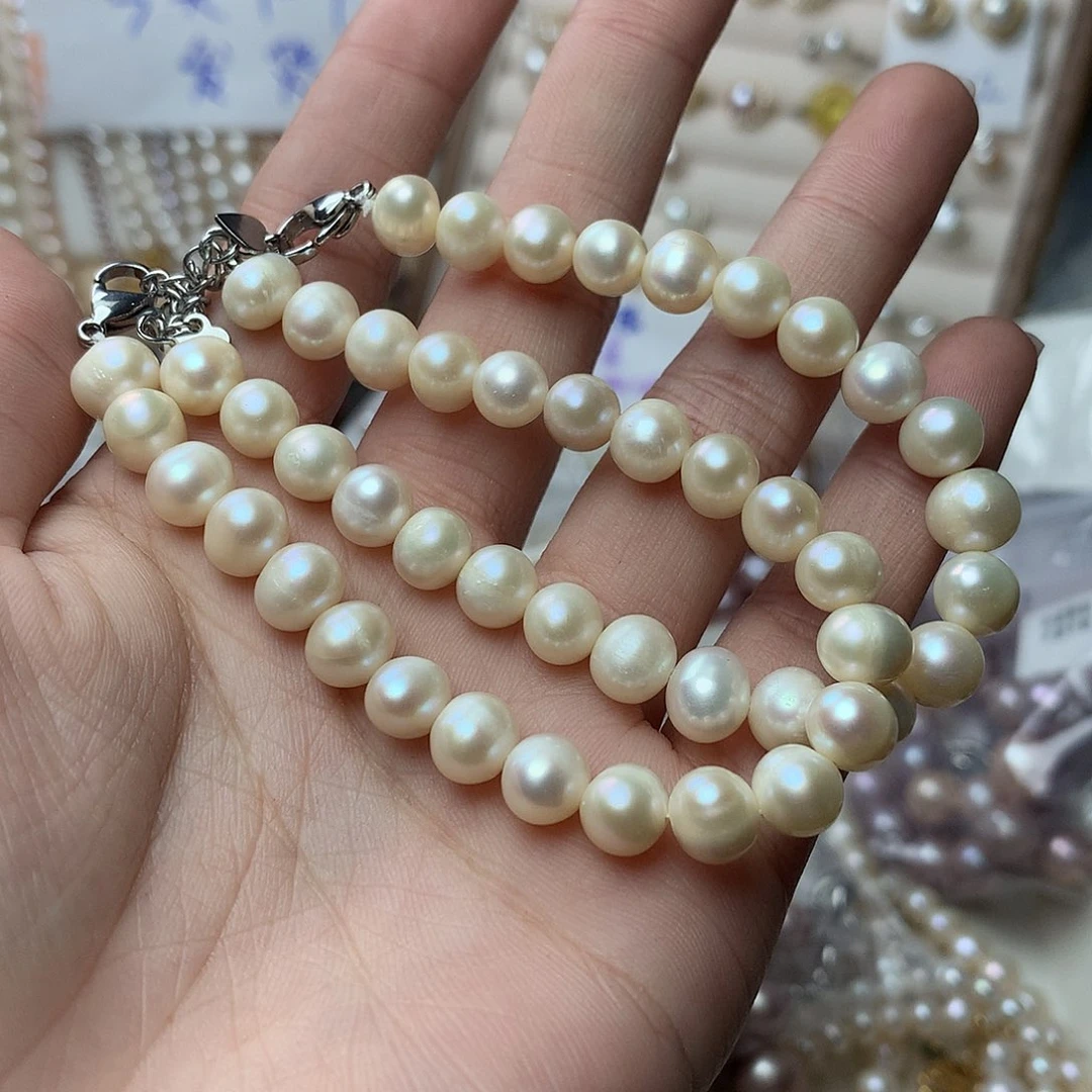 淡水珍珠7-8未镶嵌sl16手链