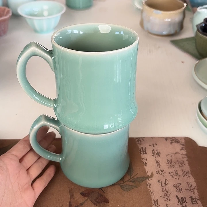 龙泉云间青瓷小米茶器