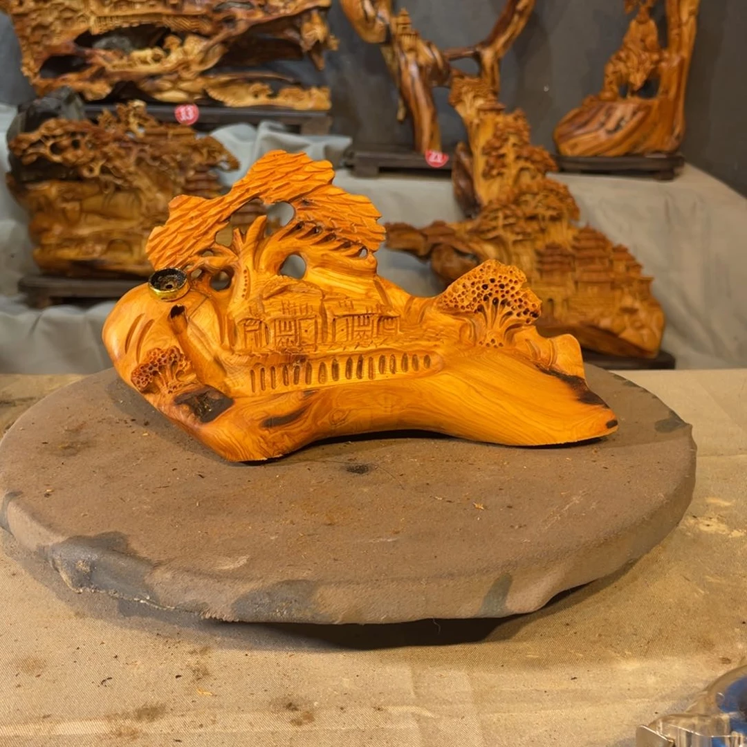 用***9柏木（崖柏）崖柏意境山水