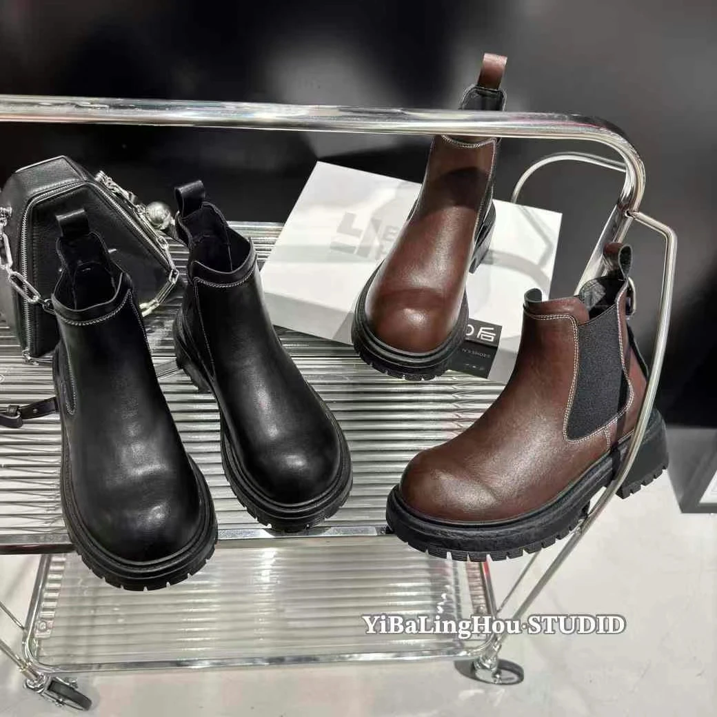 YBLH［小切尔西·百搭·韩味十足·烟管靴］0607