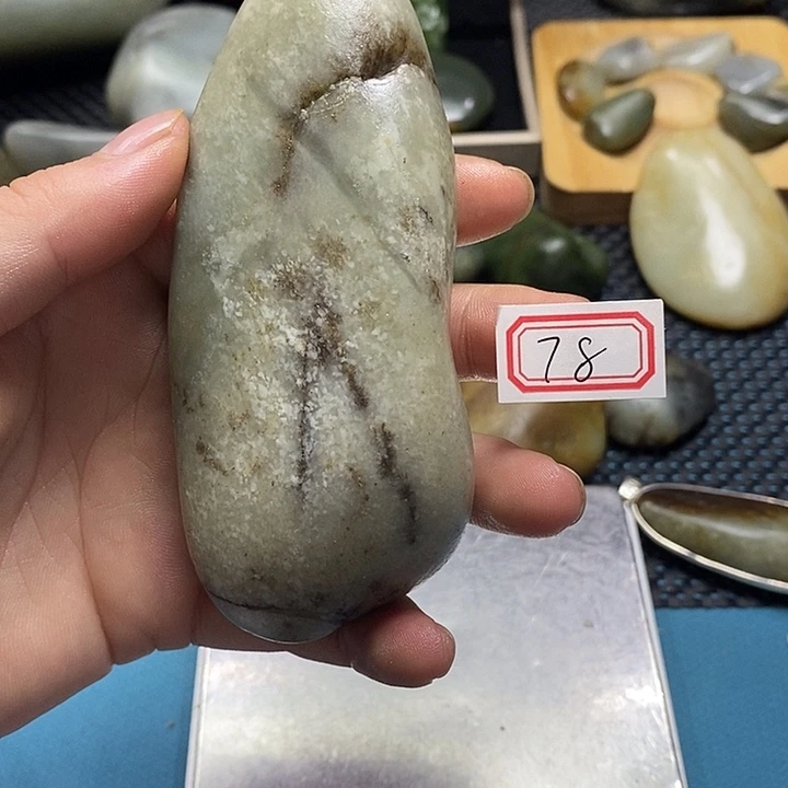 和田玉未镶嵌挂件78