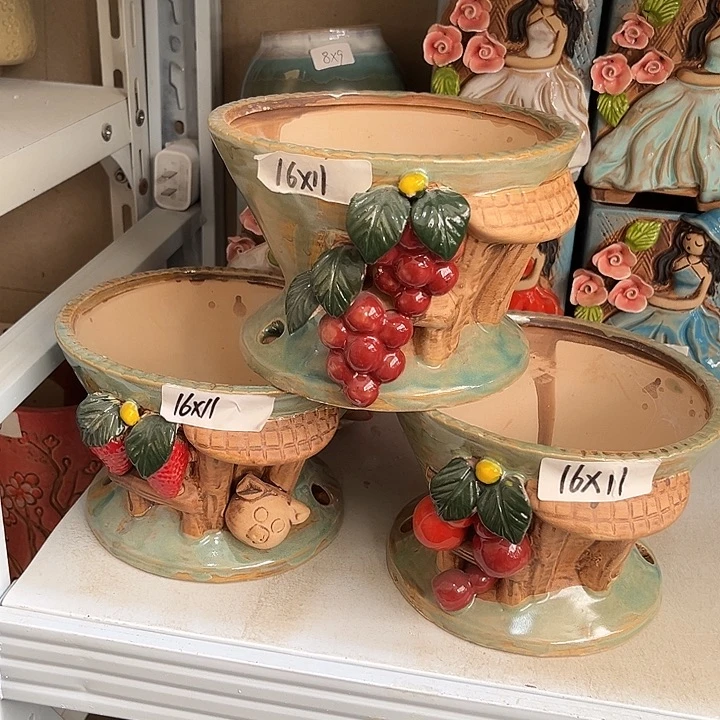 粗陶材质多肉花盆