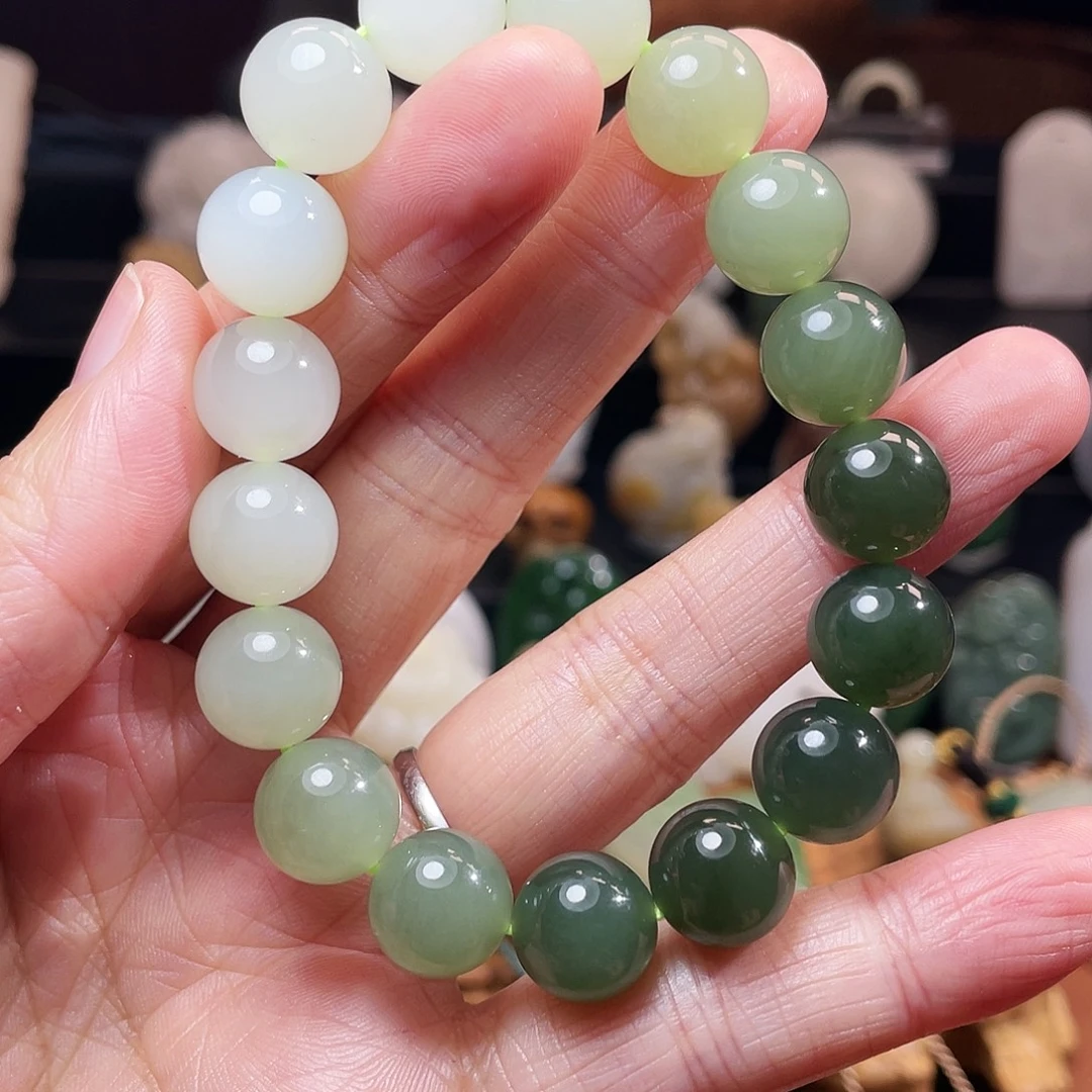 和田玉未镶嵌手链