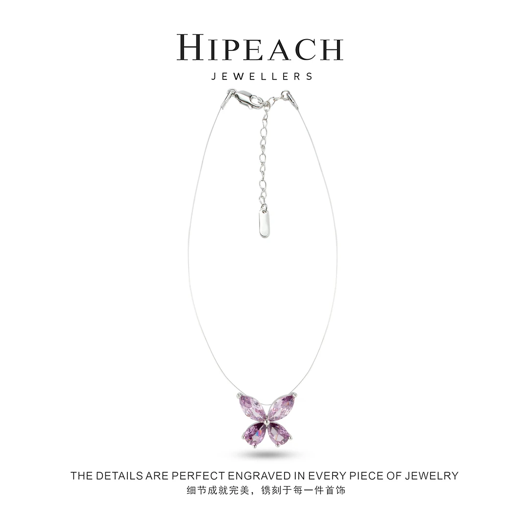 铜合金项链 蝴蝶冰晶项链HTYYC003 HTYYC004 HTYYC005
