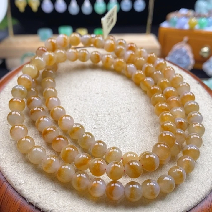 翡翠吊坠(不含链)未镶嵌翡翠芬达黄项链