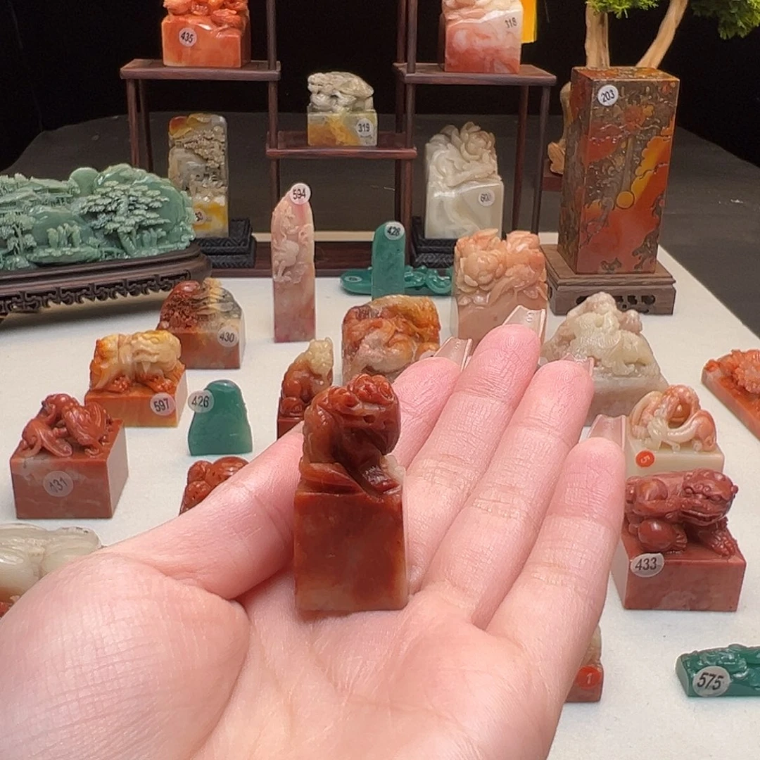寿山石印石手工制作