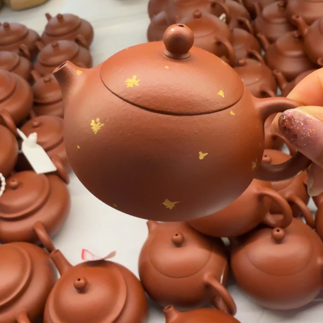 茶壶紫砂宜兴原矿朱泥100