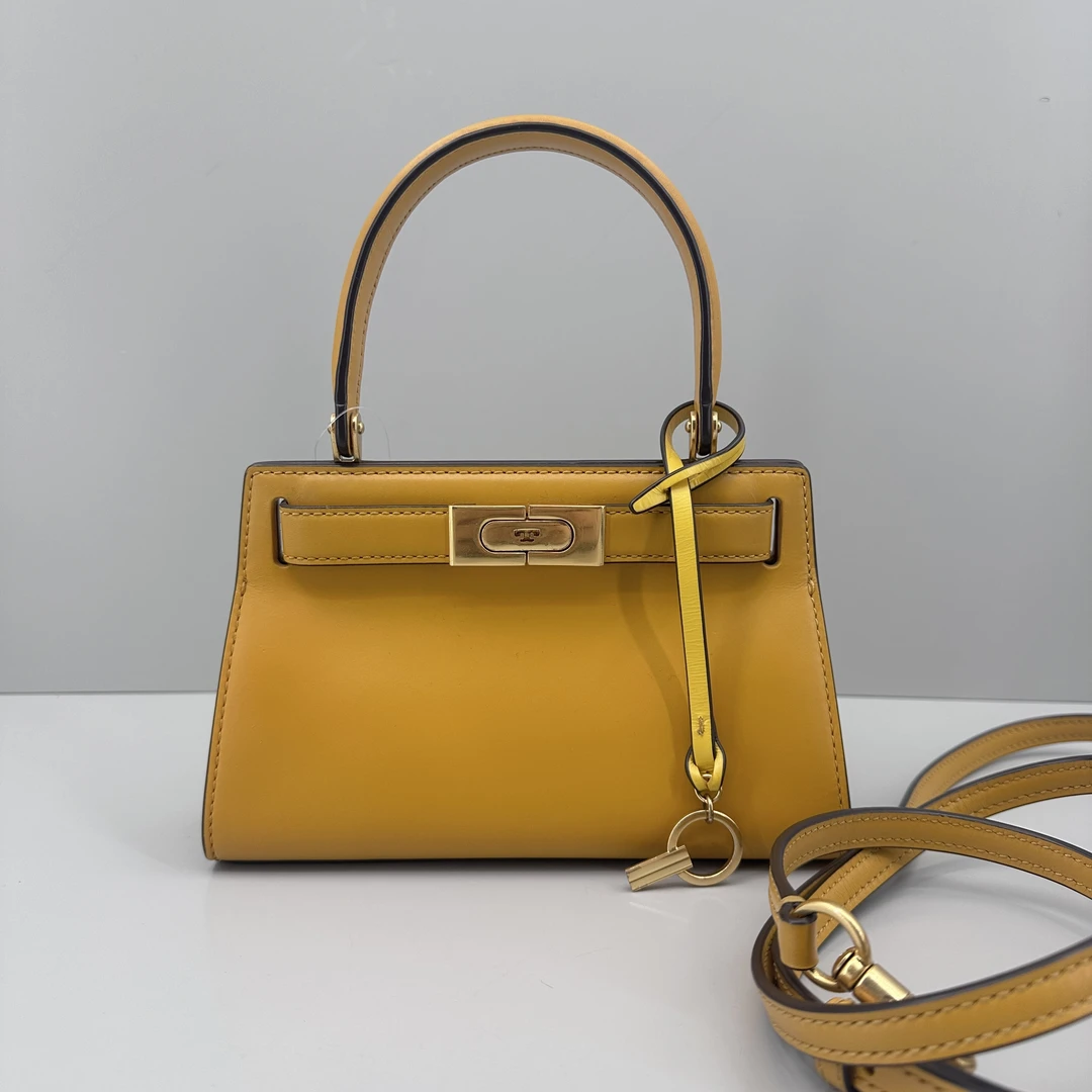 95新 TORY BURCH/汤丽柏琦 lee迷你手提斜挎包20x13x4cmL102505