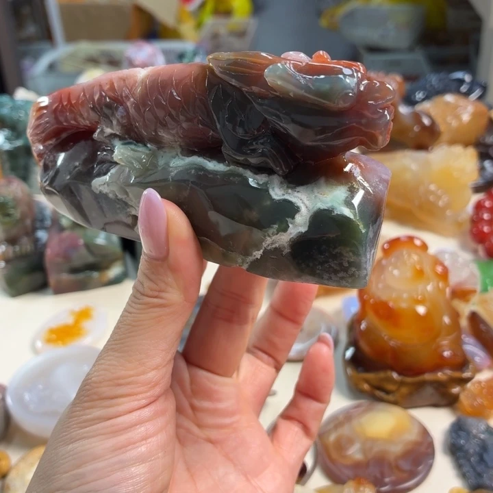 玛瑙/玉髓未镶嵌吊坠(不含链)