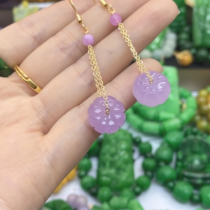 翡翠未镶嵌手链耳饰58