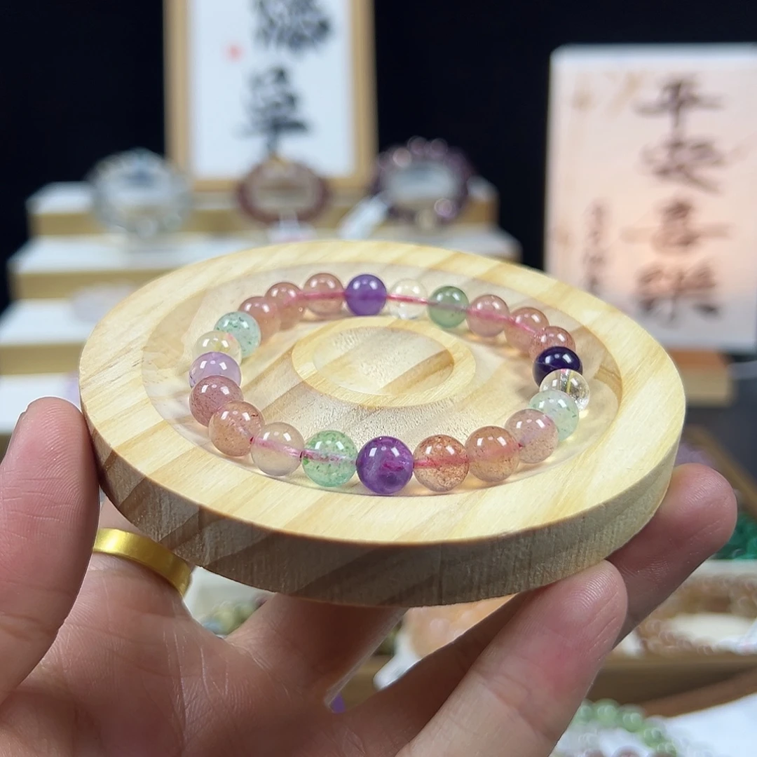 未镶嵌水晶手链草莓多宝