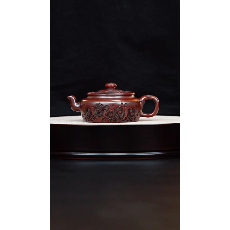 宜兴紫砂 笠帽龙山古乌泥 吴国政