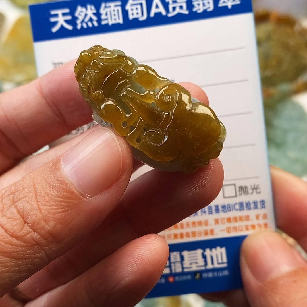 翡翠未镶嵌颈饰貔貅