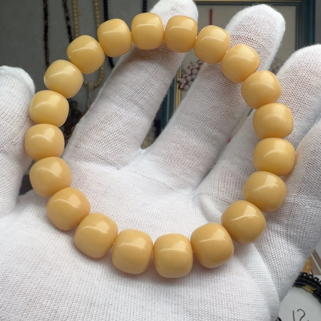 菩提根/象牙果手串卡12天然风化老料干磨S8