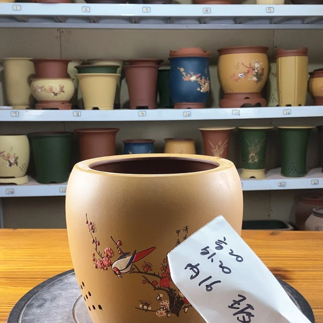 紫砂花盆紫砂兰花盆7