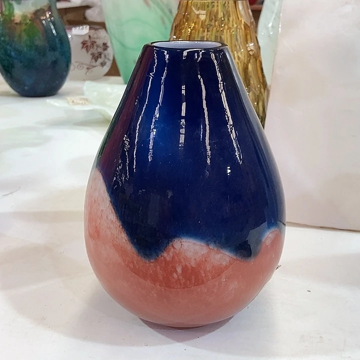 琉璃花瓶高20厘米口径5