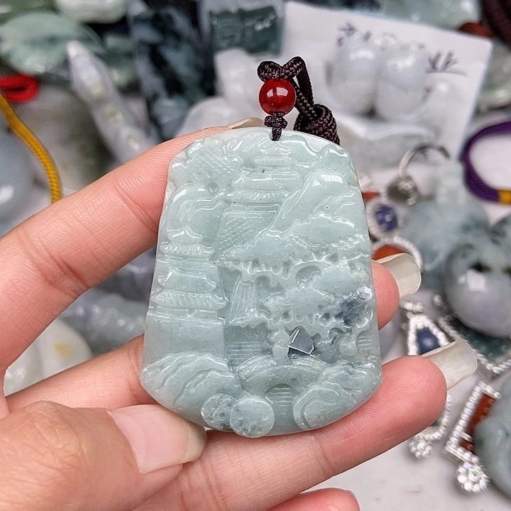 颈饰未镶嵌翡翠翡翠