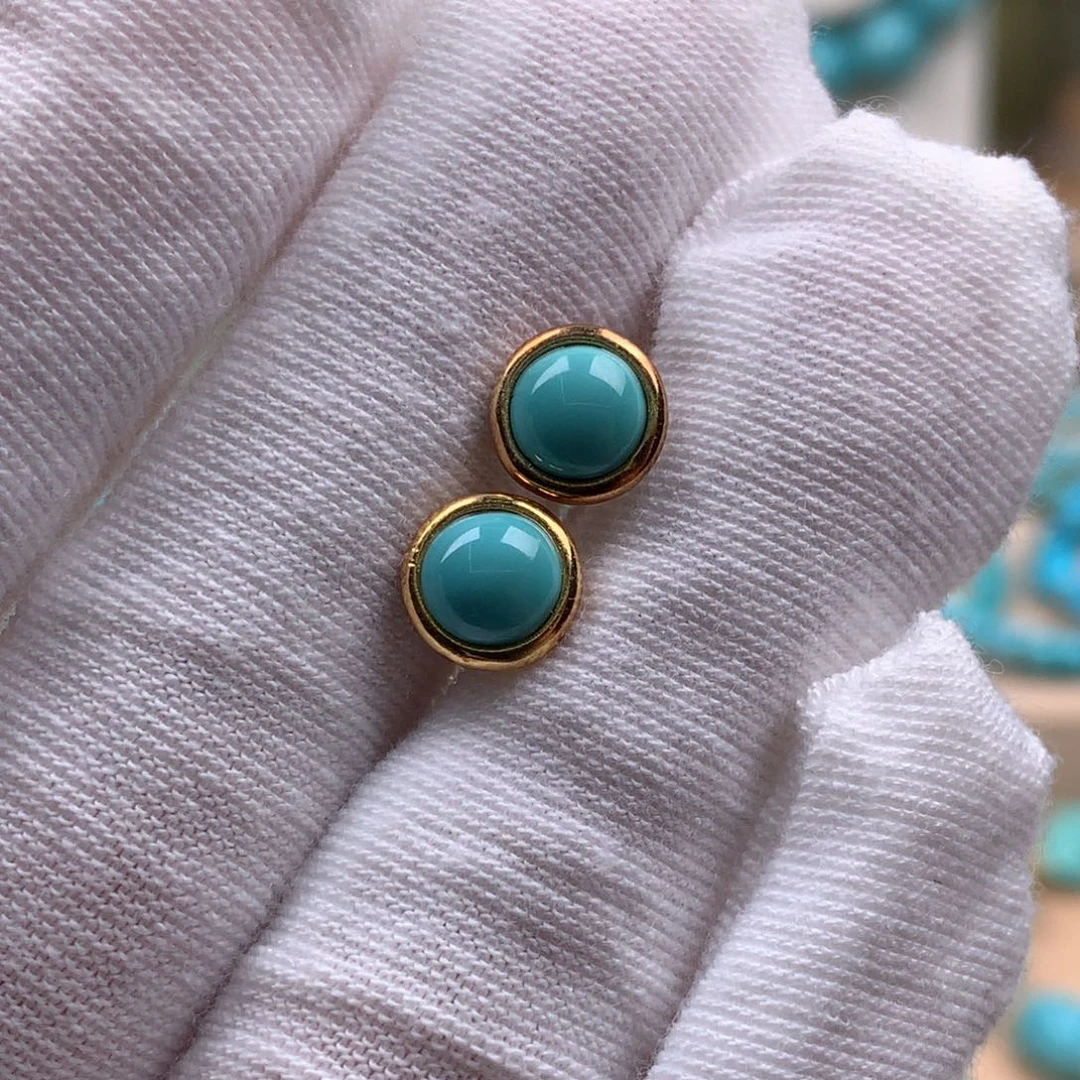 绿松石银S925镶嵌珠宝奇石