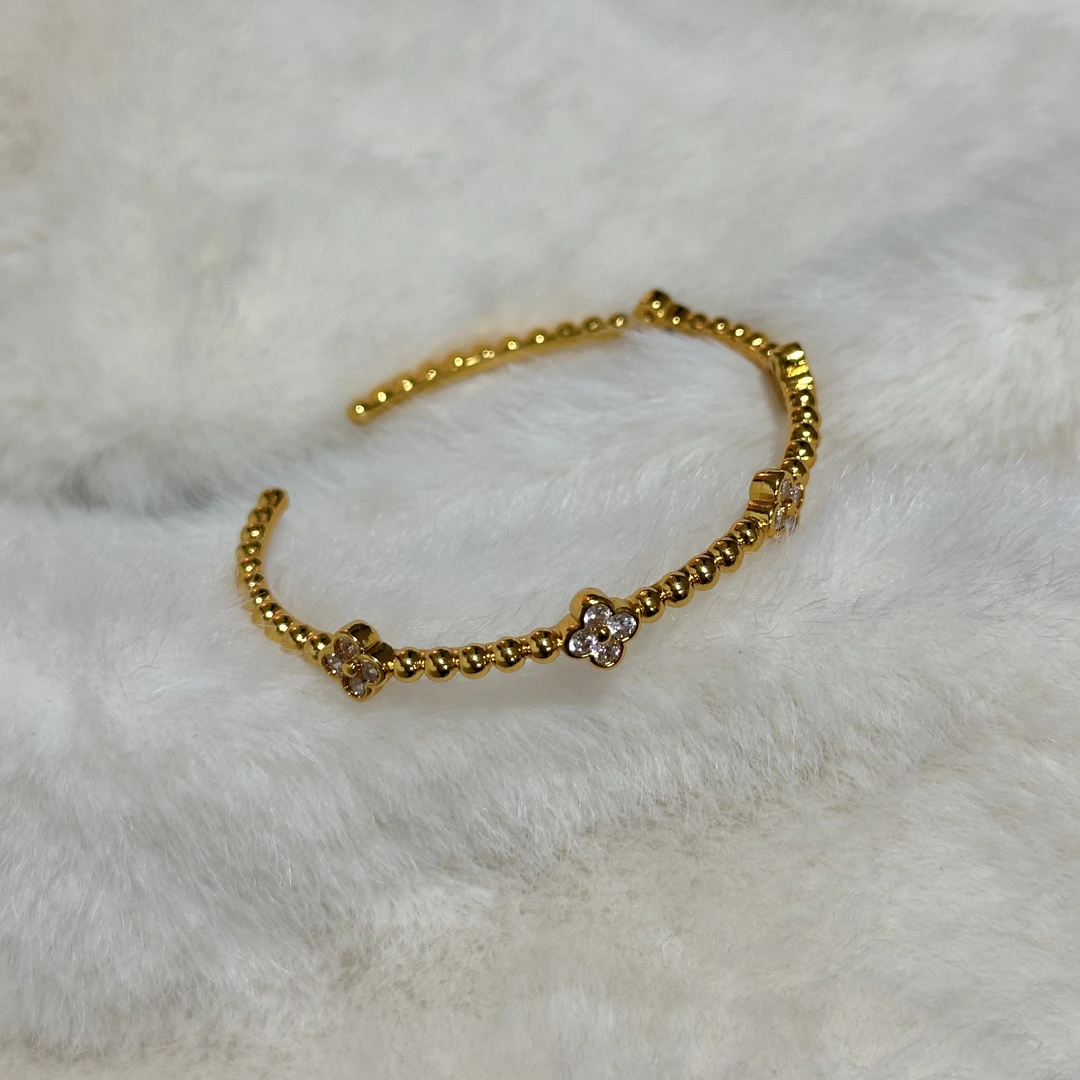 铜合金手镯 2105 金色开口手镯