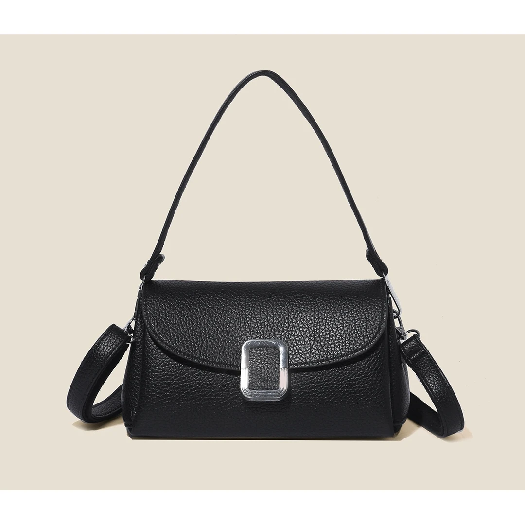 新款时尚简约单肩斜挎包247黑色