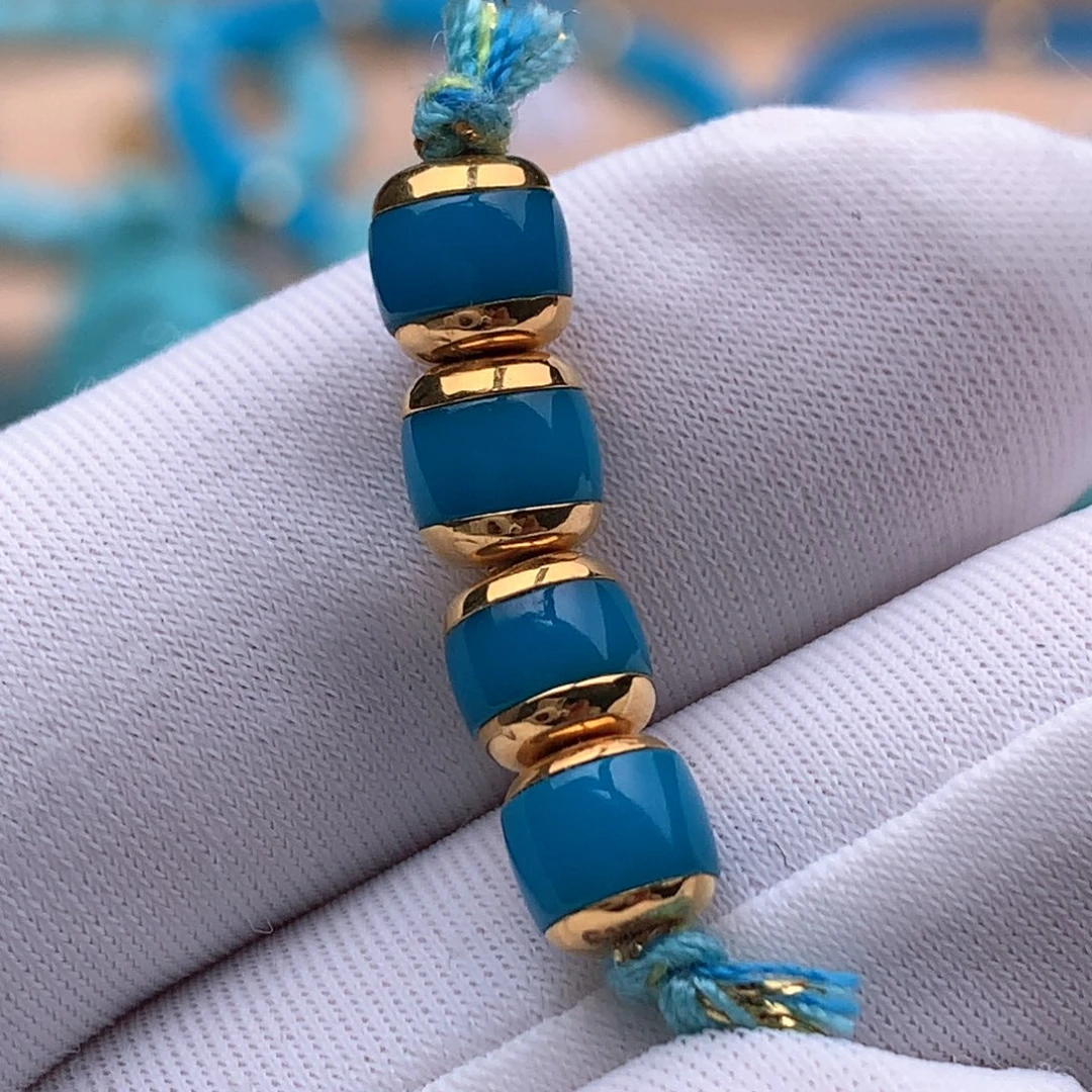 绿松石18K金镶嵌珠宝奇石