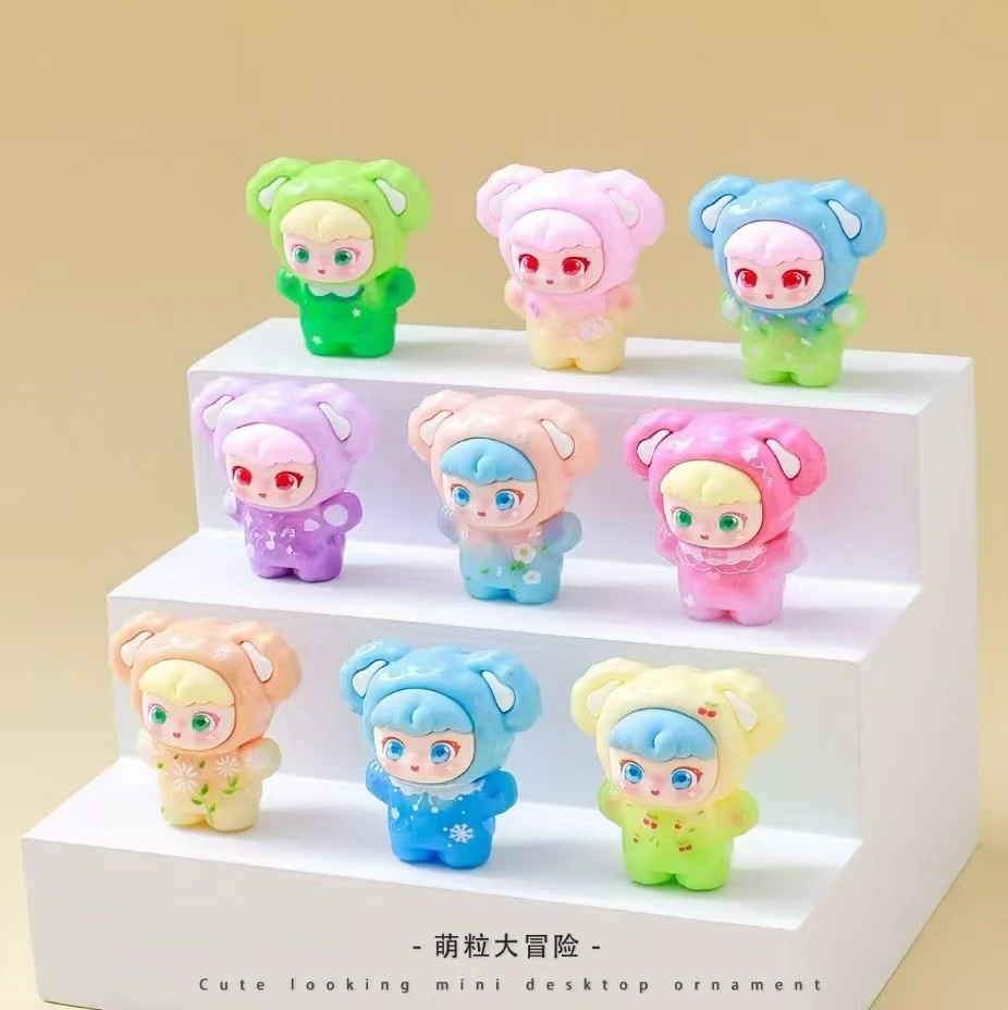 【直播拆】九宫格+许愿  新品甜美卷卷抱抱diy饰品树脂摆件