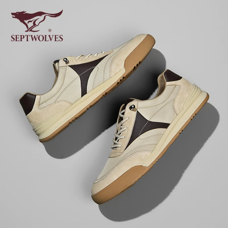 七匹狼正品男鞋秋季透气轻便阿甘鞋男士一脚蹬百搭休闲运动德训鞋