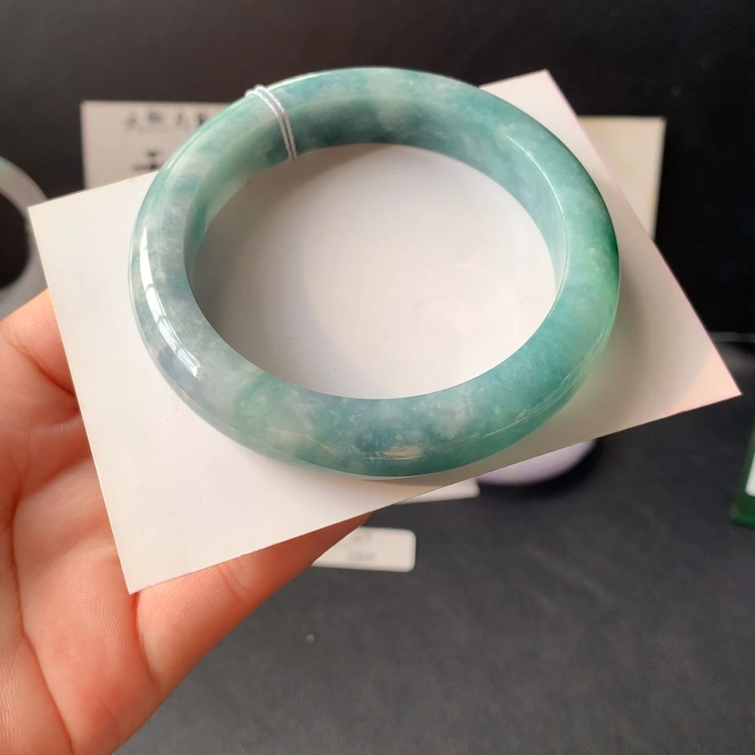 翡翠未镶嵌手镯27号56.5-12.2-8.8