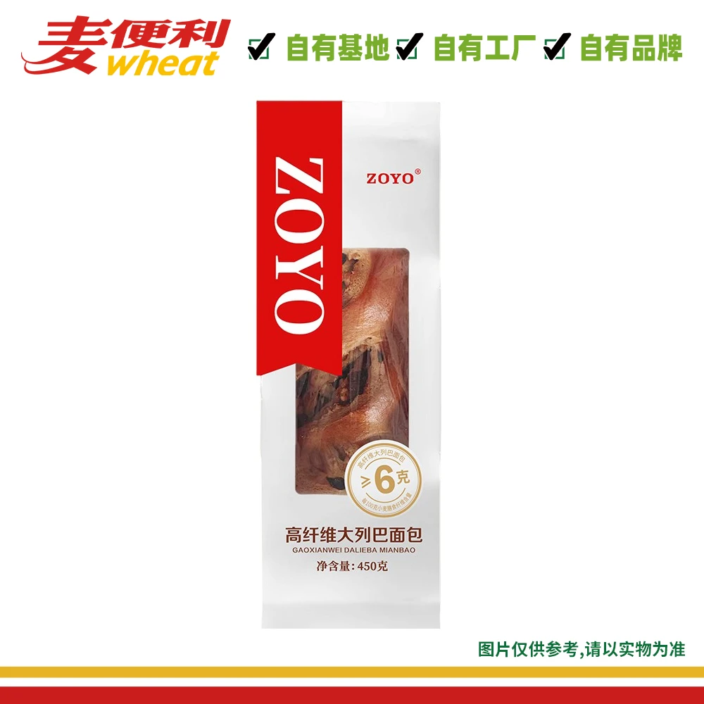 ZOYO 膳食纤维大列巴面包450g