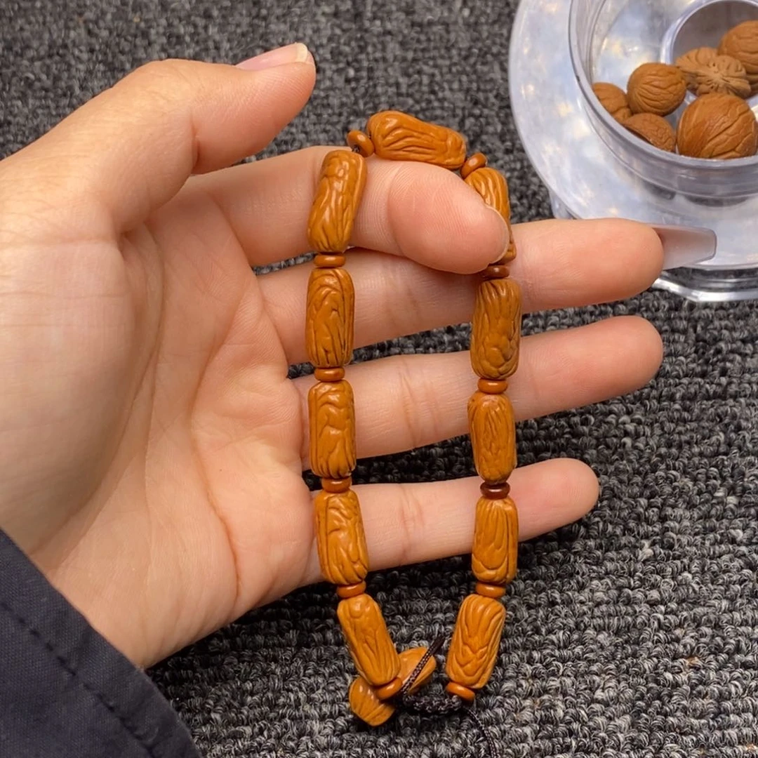 秦岭山脉龙纹桃核 单圈