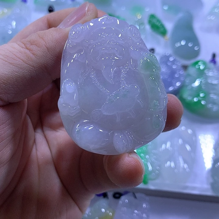翡翠未镶嵌颈饰天然翡翠A货吊坠