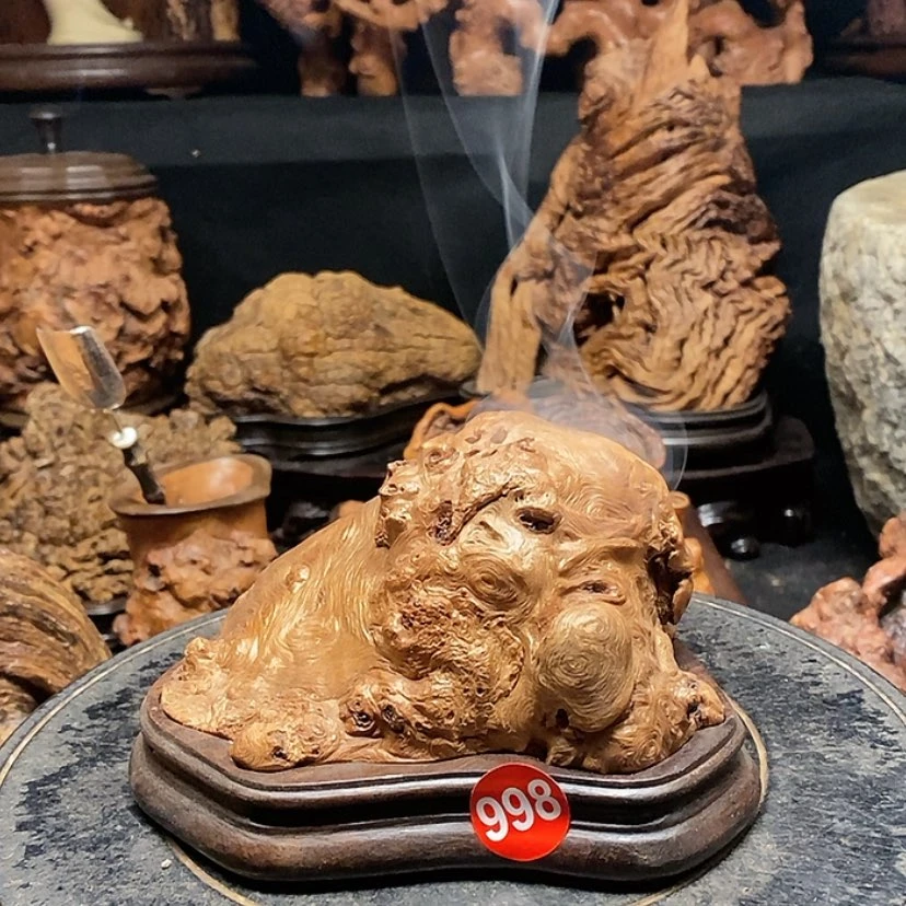 【闪购商品】998号荔枝木香炉工艺