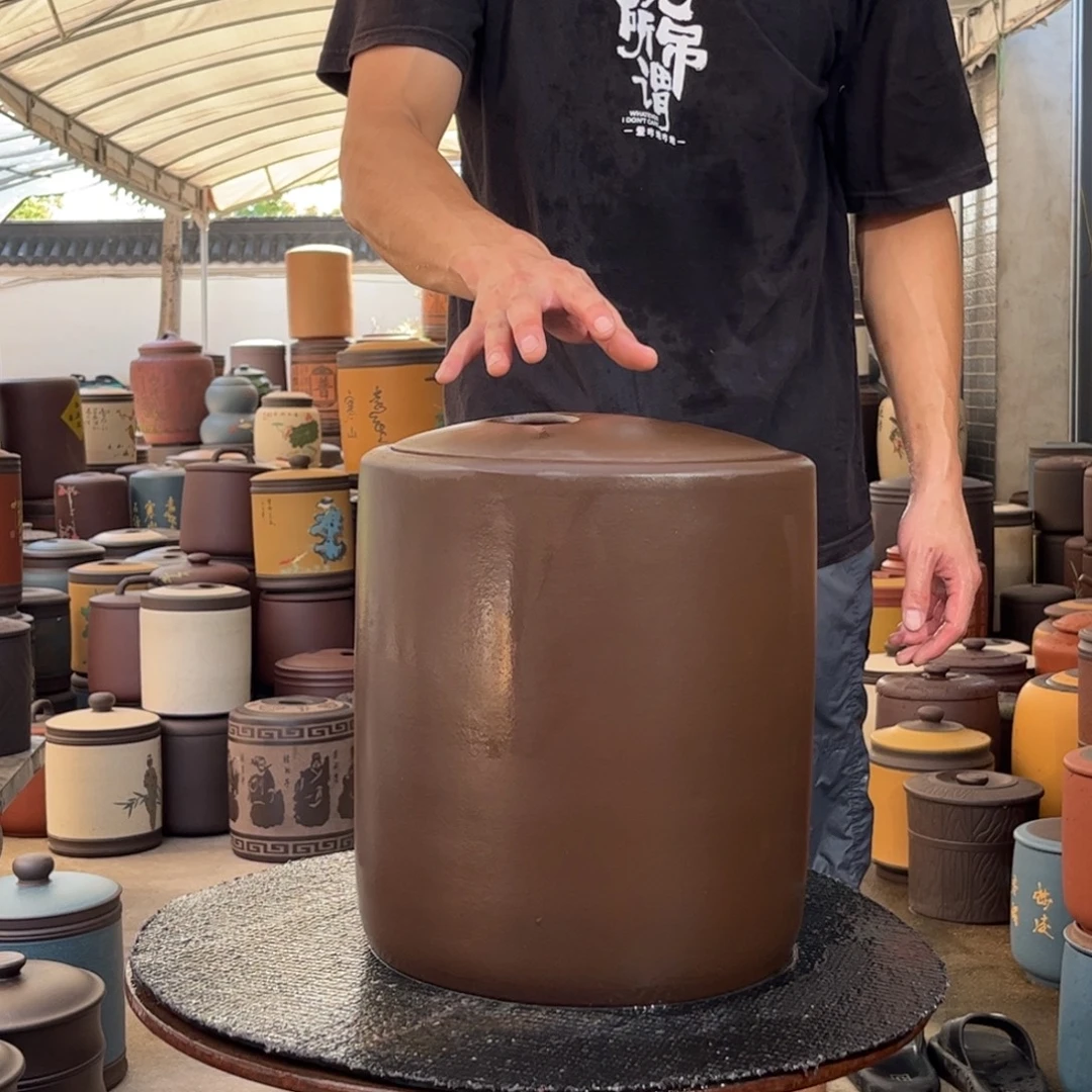 紫砂茶叶罐10 饼茶叶罐