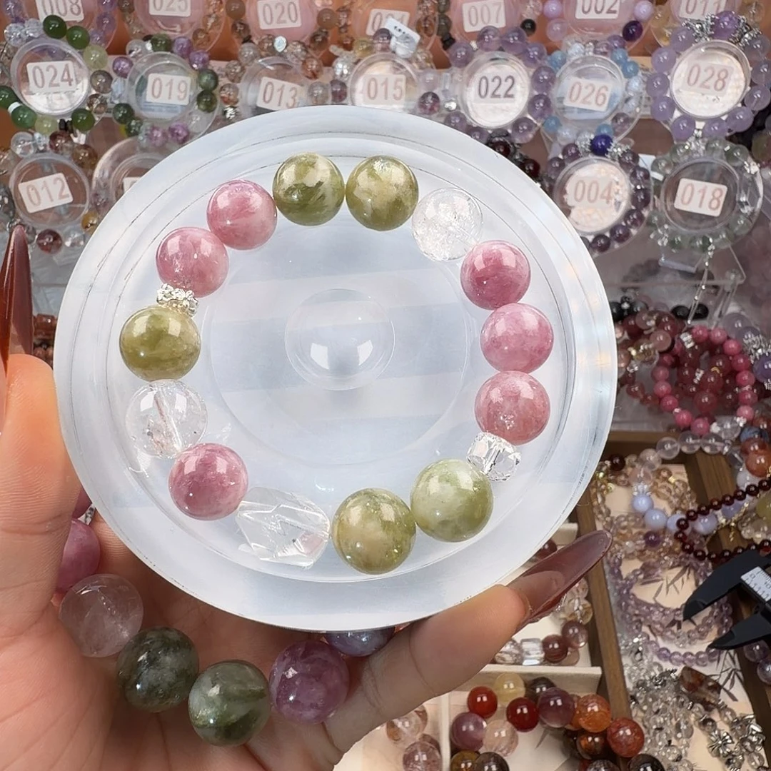 烟晶手链银S925镶嵌