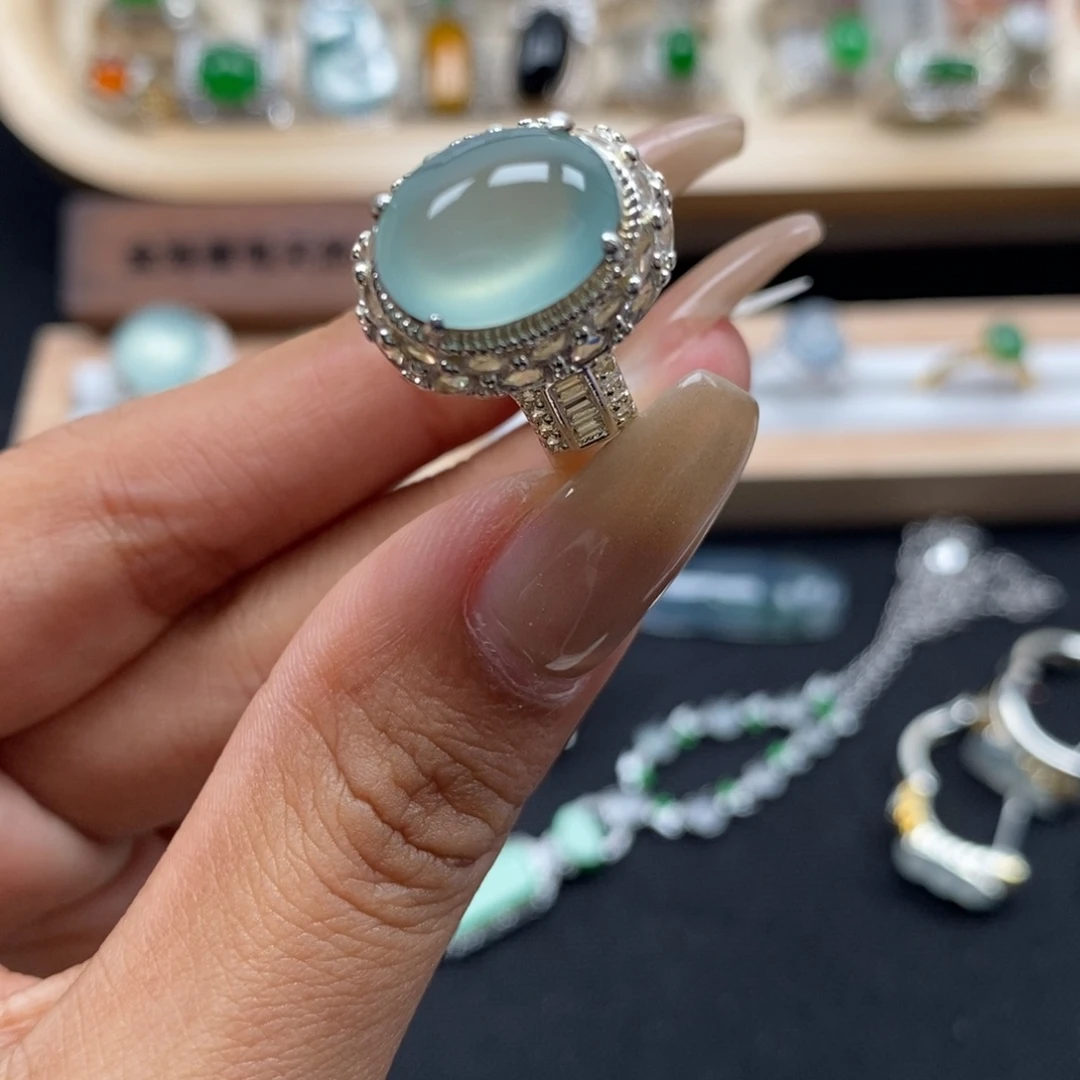 翡翠裸石缅甸天然A货翡翠（大漏）