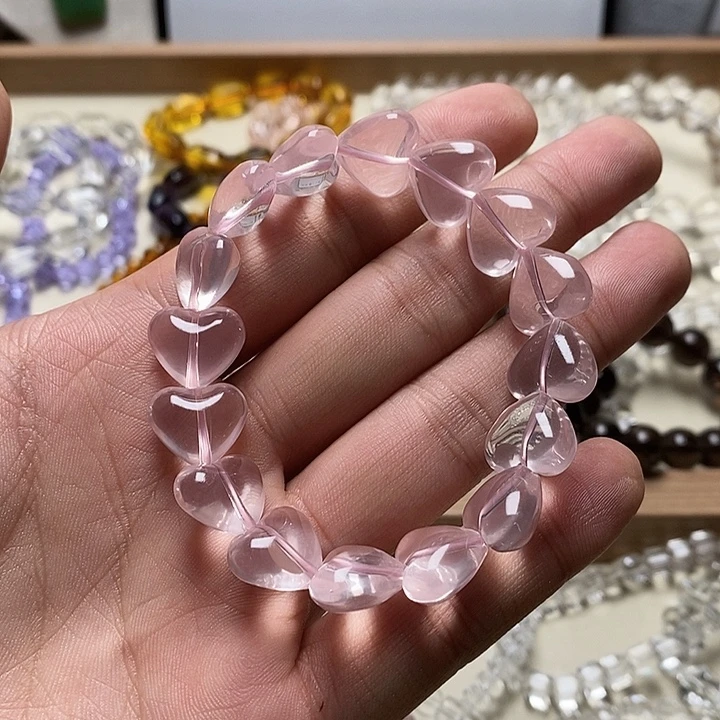 非金属星光粉爱心手串