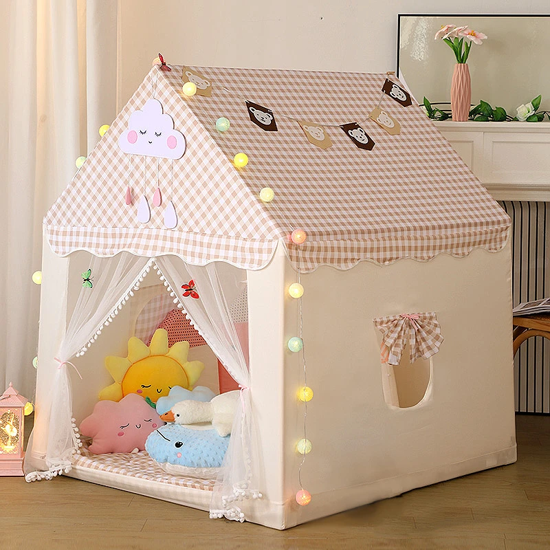 儿童帐篷室内玩具屋女孩男孩生日礼物城堡小房子公主梦幻秘密基地