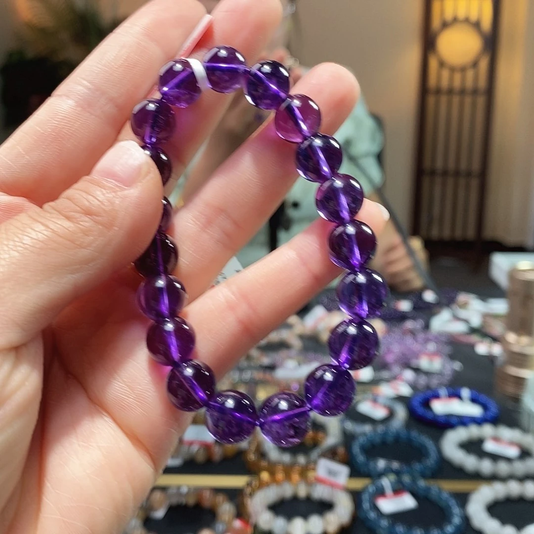 水晶手链未镶嵌10紫水晶2985