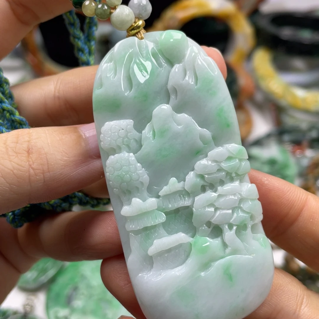 颈饰未镶嵌翡翠牌子