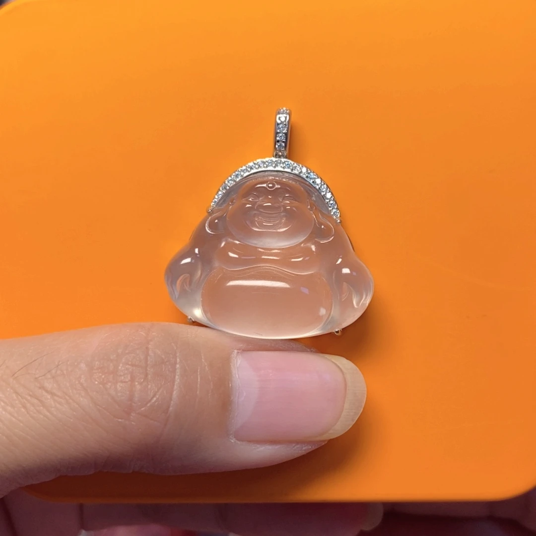 石英质玉银S925镶嵌颈饰