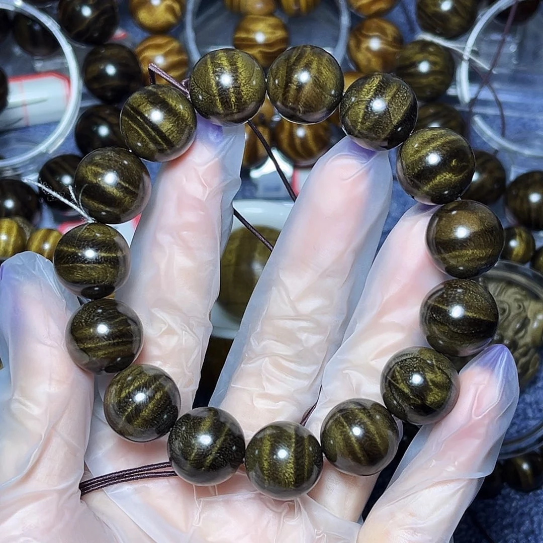 手串/手链楠木（金丝楠）1.5阴沉西瓜波