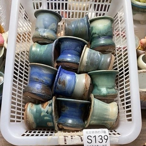 紫砂花盆139瑕疵品口径4.5左右无售后