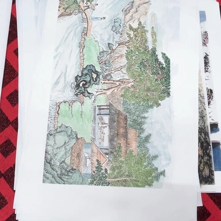 国画独*客48/90纯手绘国画作品