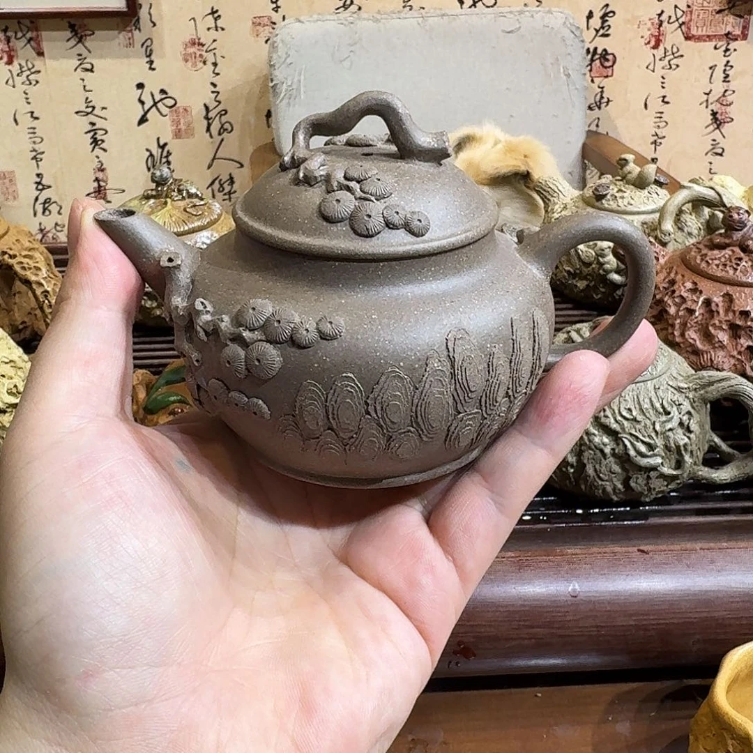 紫砂茶壶紫砂水平贴花