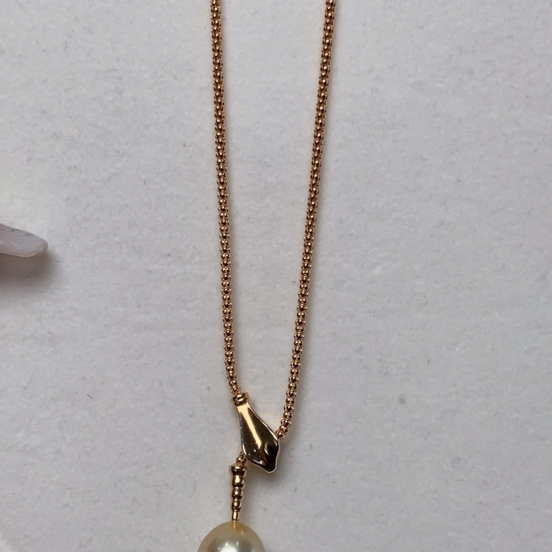 海水珍珠颈饰银S925镶嵌