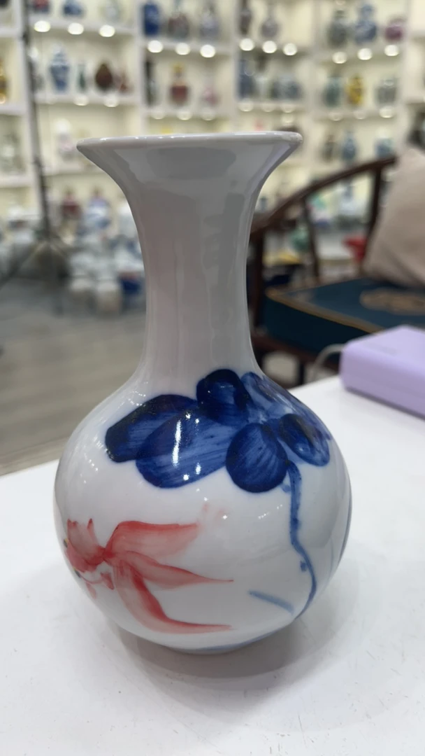 景德镇高温陶瓷 小花瓶