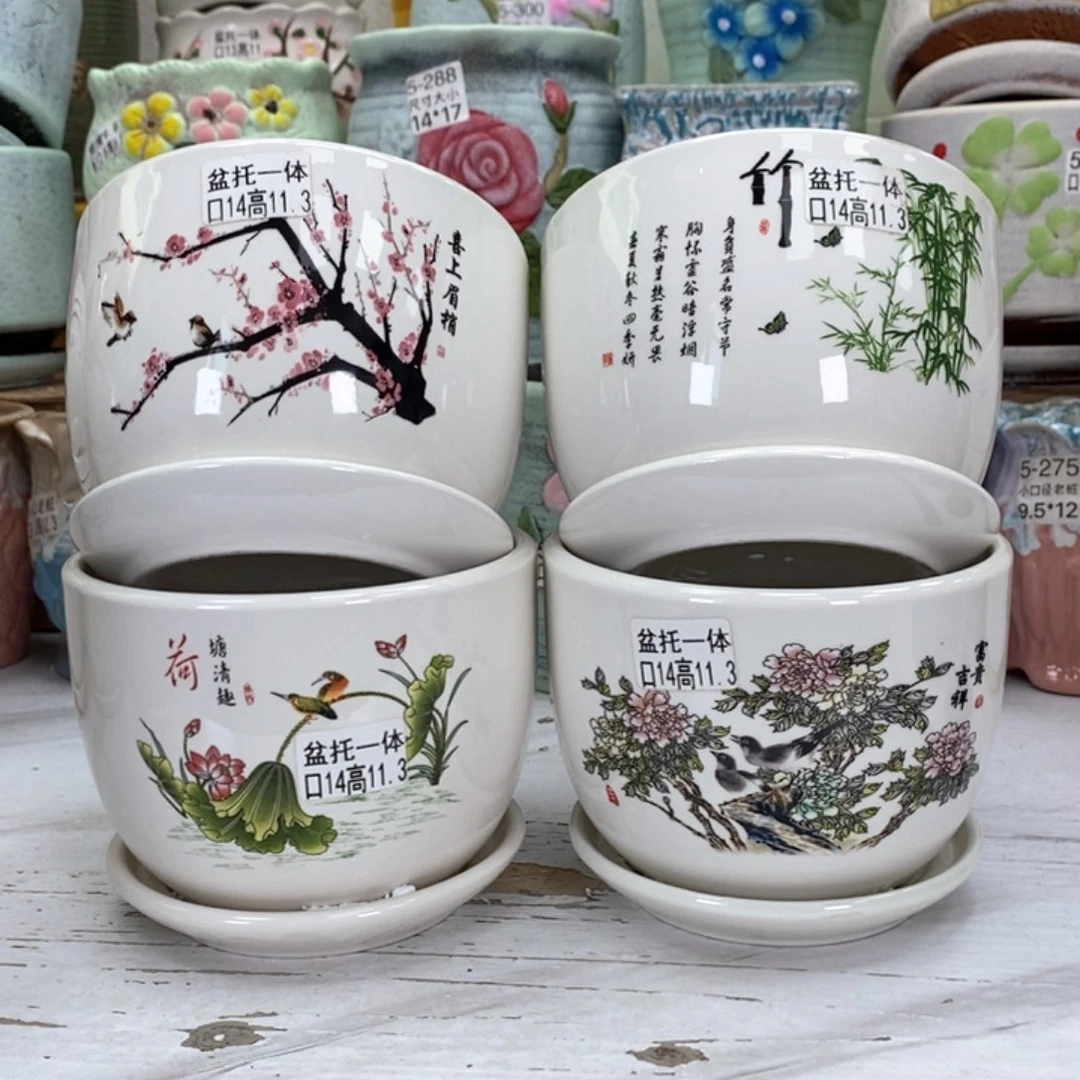 夏西陶瓷花盆@@123456